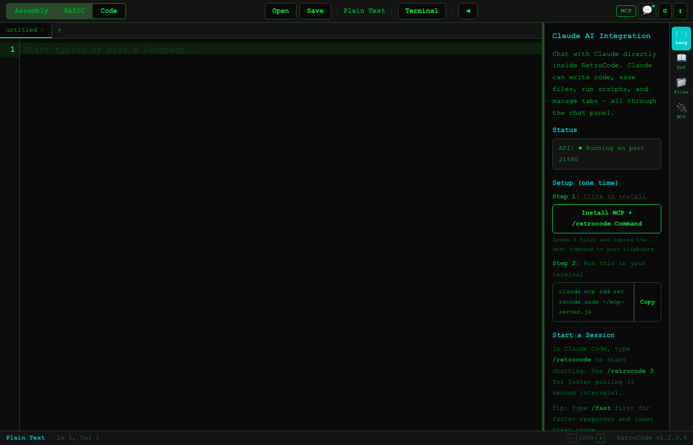 RetroCode AI and MCP tools